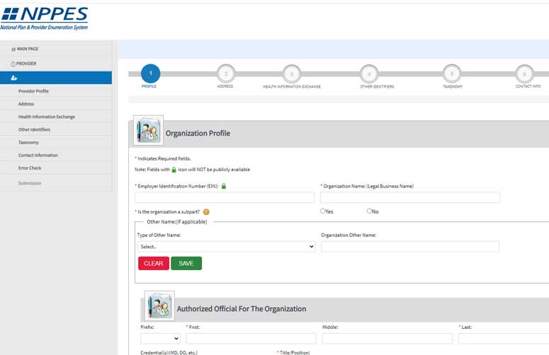 Step 3 of the NPI Type 2 Enrollment