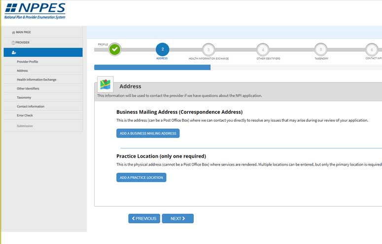 Step 4 of the NPI Type 2 Enrollment