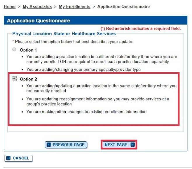 Change of Address PECOS for PT OT SLP 6