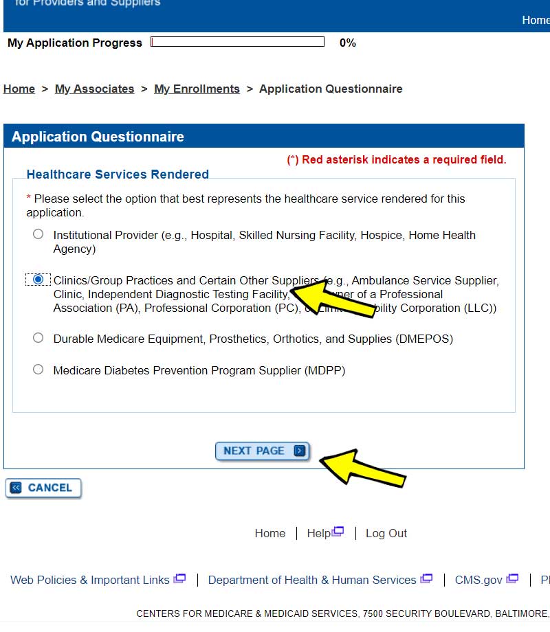 04---Choose-Clinics-Group-Practices-and-click-Next