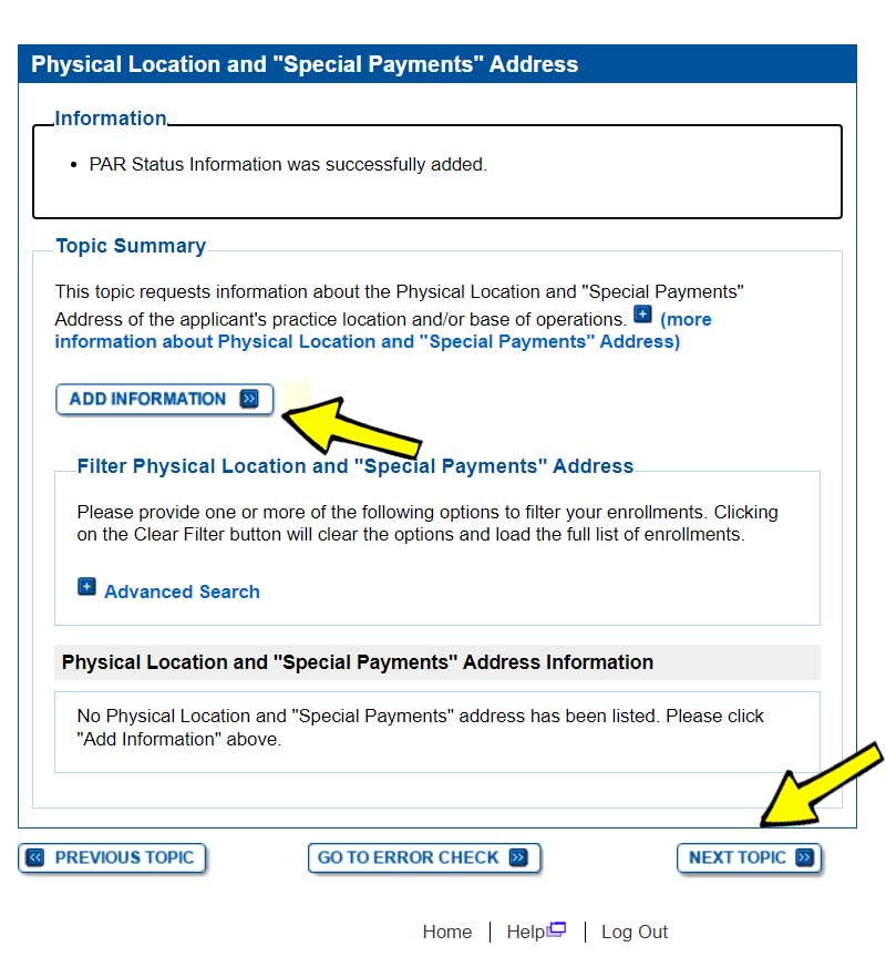 14---Physical-Location-and-Special-Payments