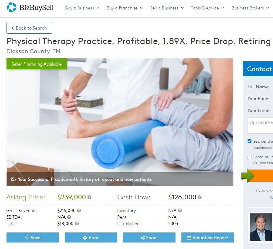 Buying a physical therapy practice or start one from scratch