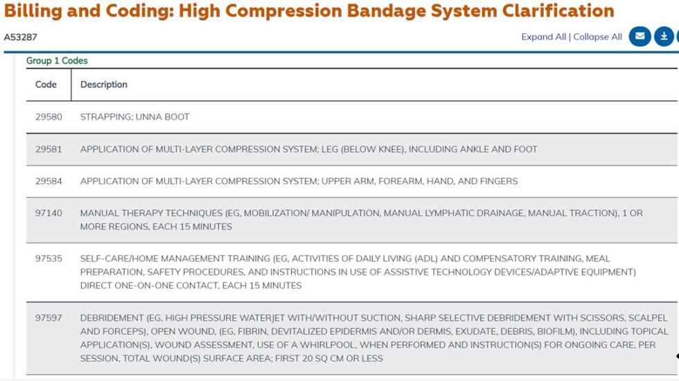 cpt-code-29581-lymphedema-billing