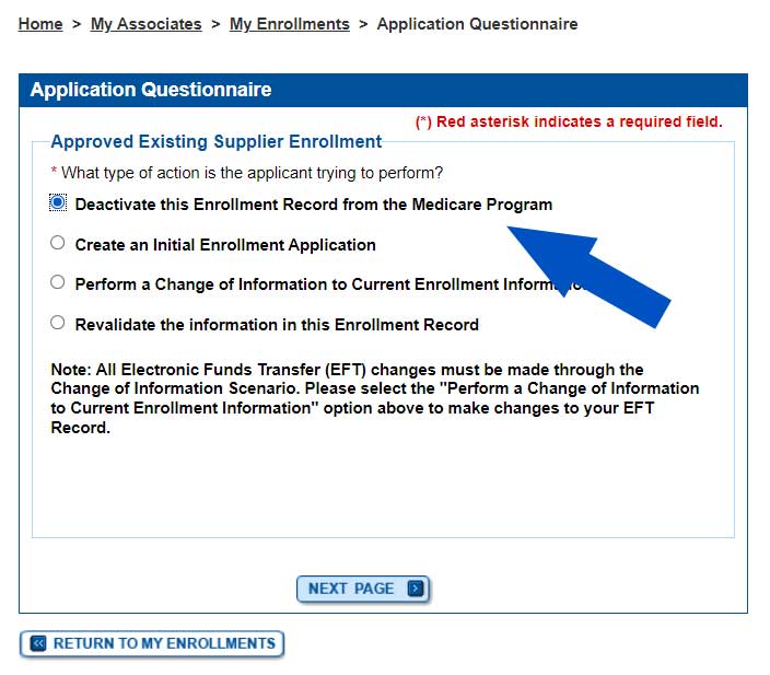 Deactivate a Medicare Provider Enrollment in 2022