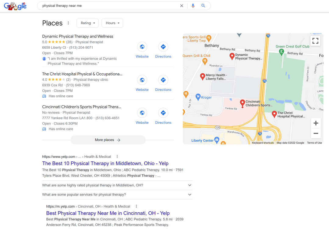 Local SEO for Physical Therapy Clinics